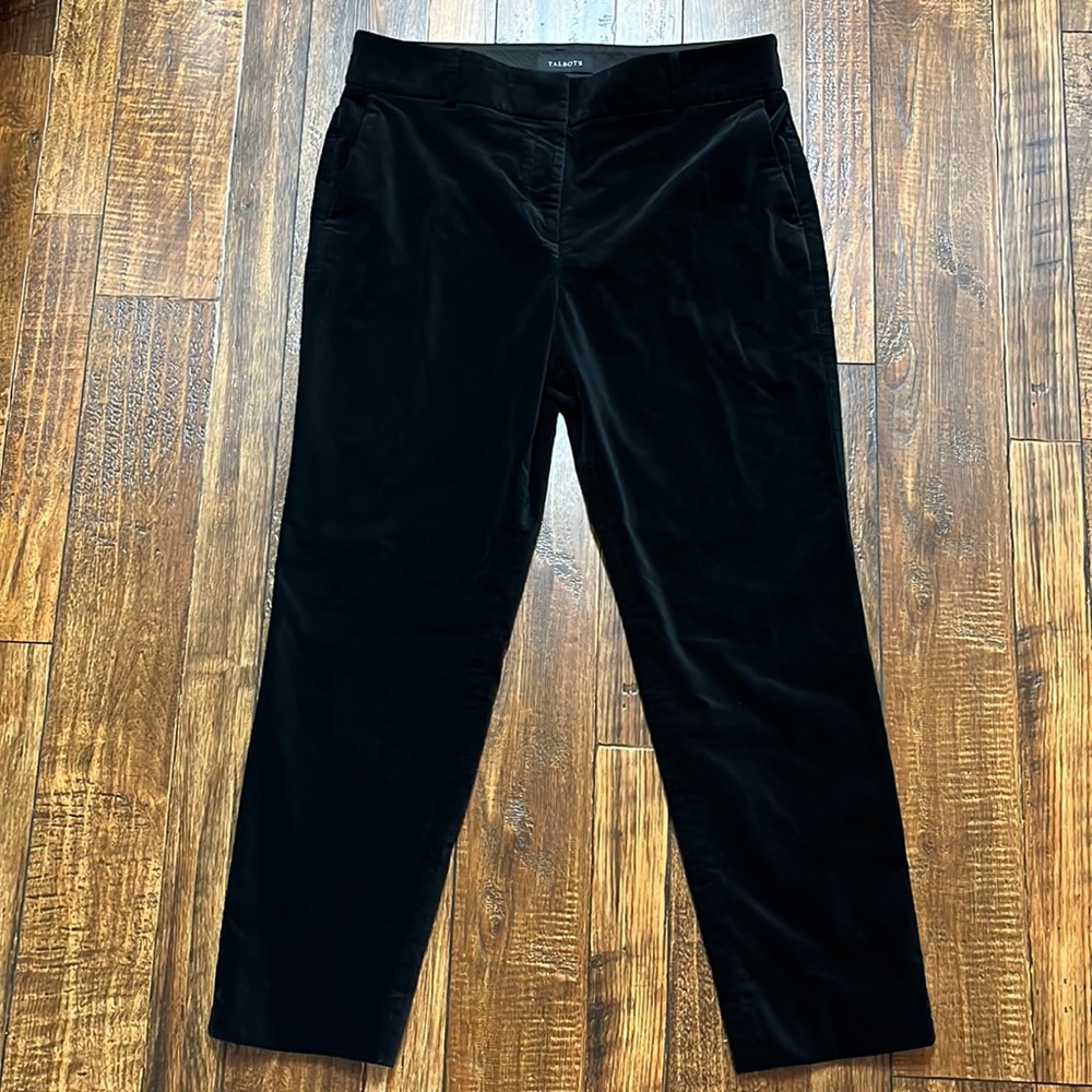 Talbots “Hampshire Ankle” Velvet dress pants, tall
